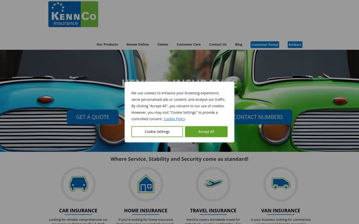 Screenshot of kennco.ie