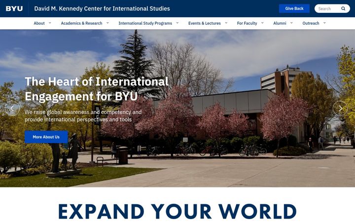 Screenshot of kennedy.byu.edu