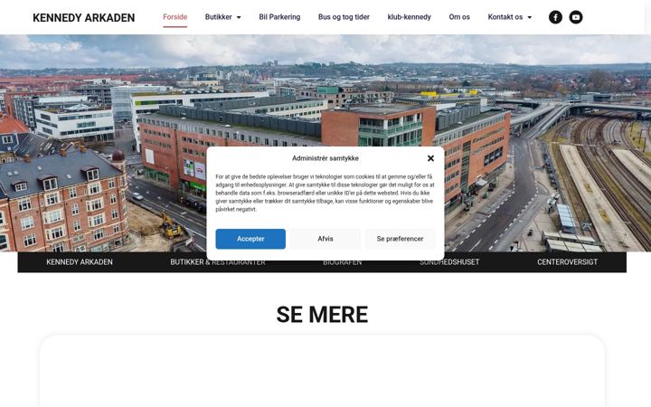 Screenshot of kennedyarkaden.dk