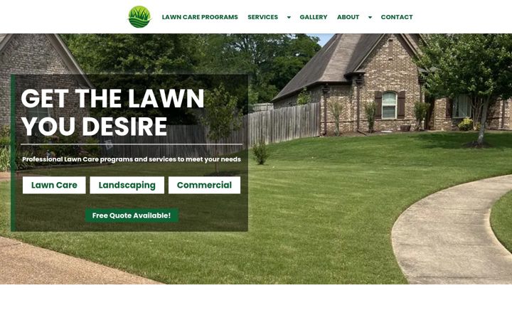 Screenshot of kennedylawns.com