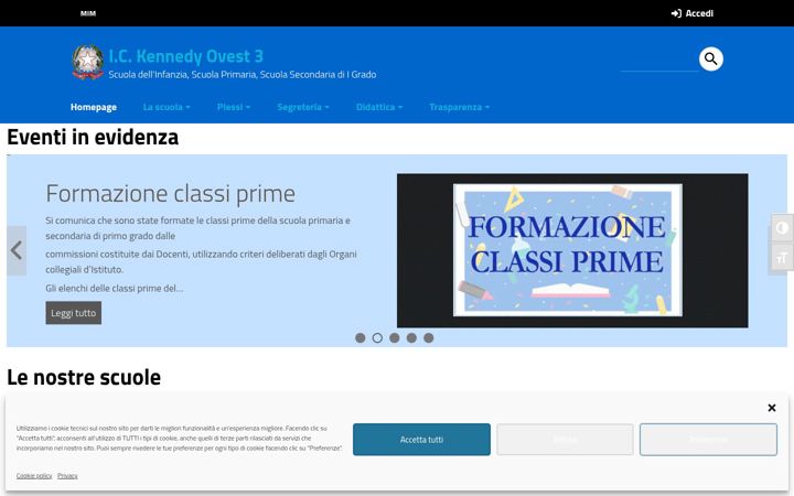 Screenshot of kennedyovest3.edu.it