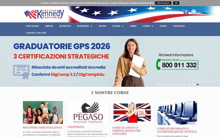Screenshot of kennedypontecagnano.it
