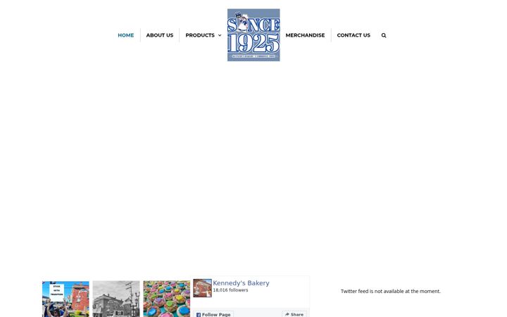 Screenshot of kennedysbakery.com