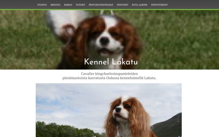 Screenshot of kennel-lakatu.fi