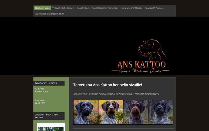 Screenshot of kennelanskattoo.com