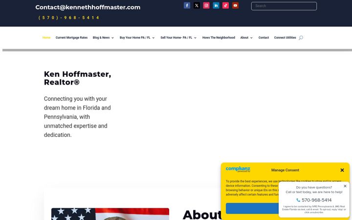 Screenshot of kennethhoffmaster.com