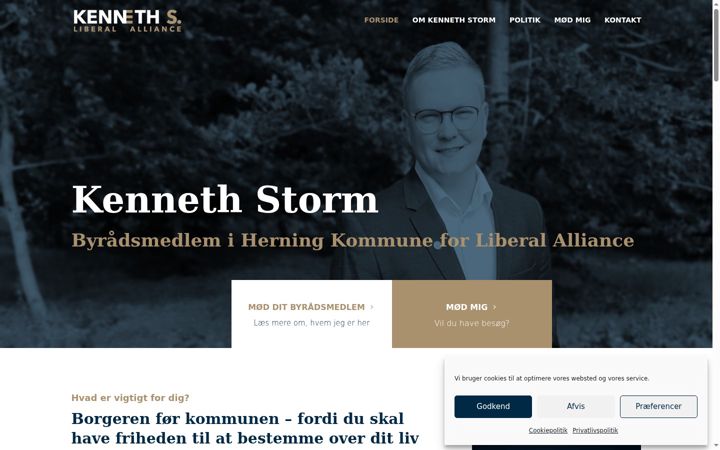 Screenshot of kennethstorm.dk
