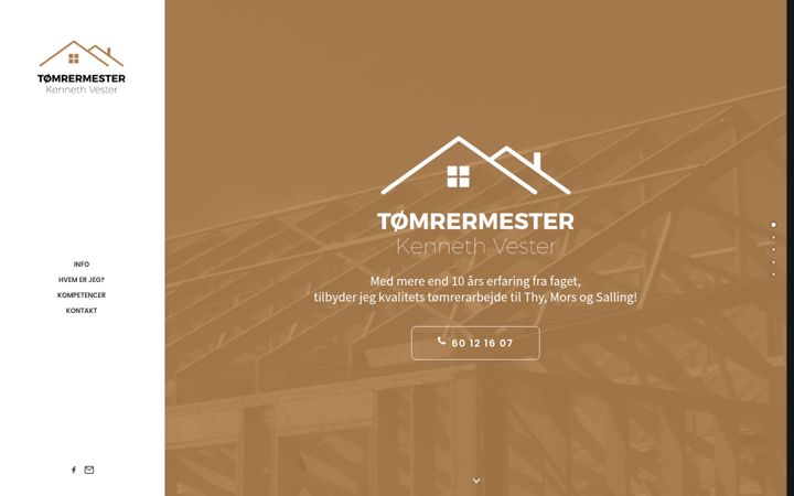 Screenshot of kennethvester.dk