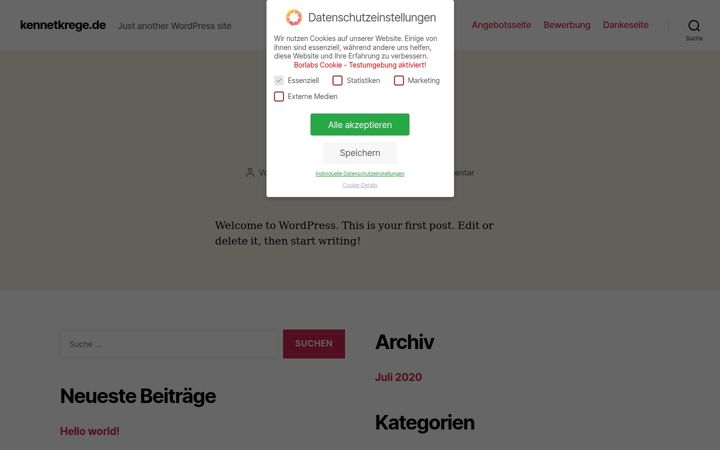 Screenshot of kennetkrege.de