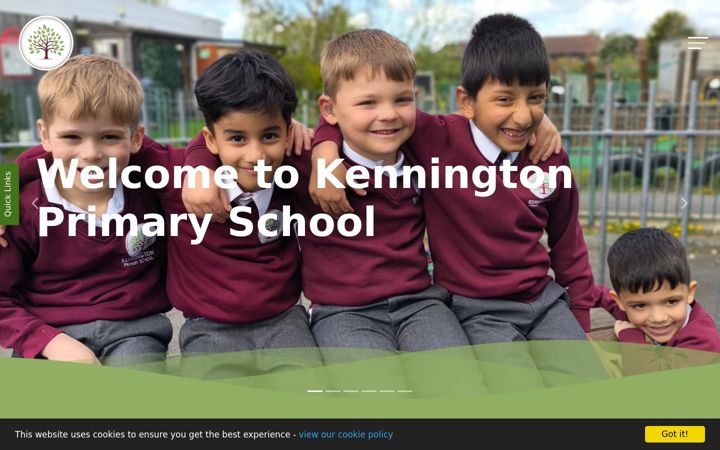 Screenshot of kennington.lancs.sch.uk
