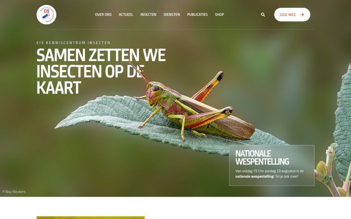 Screenshot of kenniscentruminsecten.nl