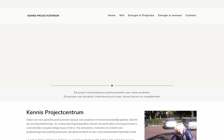 Screenshot of kennisprojectcentrum.nl