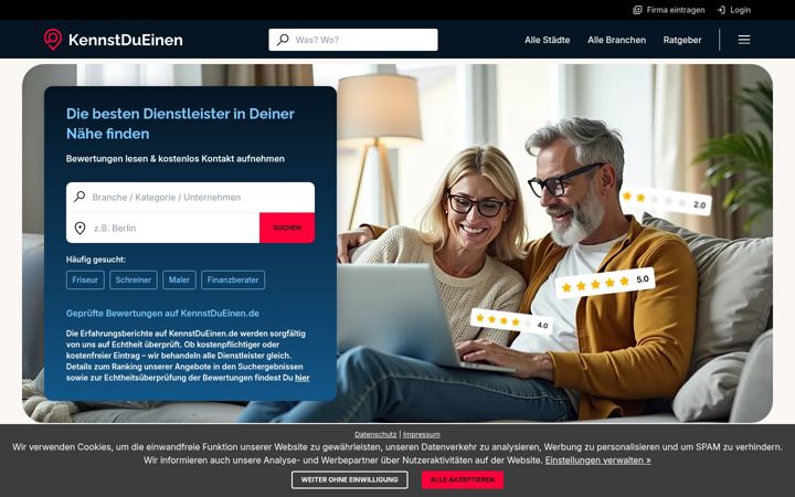 Screenshot of kennstdueinen.de