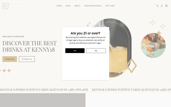 Screenshot von kenny18.com
