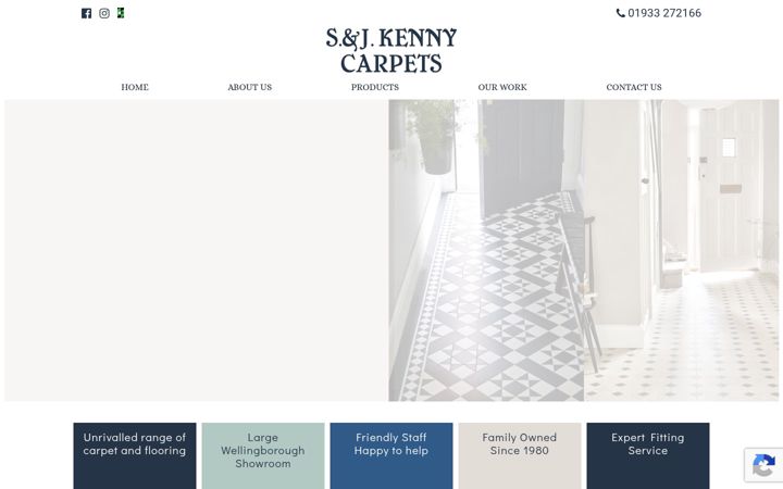 Screenshot of kennycarpets.co.uk