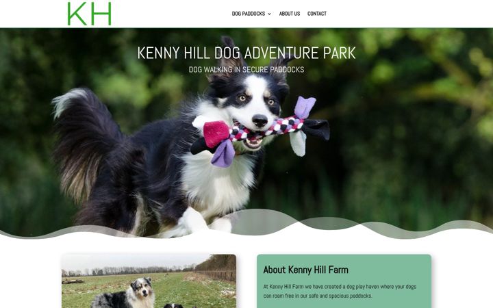 Screenshot of kennyhilldogadventurepark.com