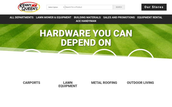 Screenshot of kennyqueenhardware.com