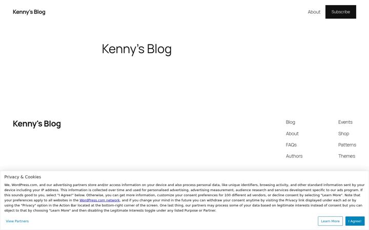 Screenshot of kennysblog.com