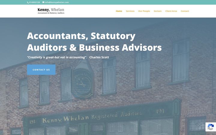 Screenshot of kennywhelan.com