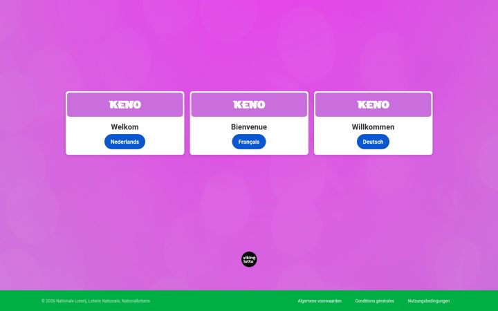 Screenshot of keno.be