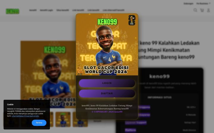 Screenshot of keno99.net