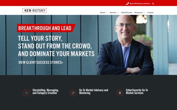 Screenshot of kenrutsky.com