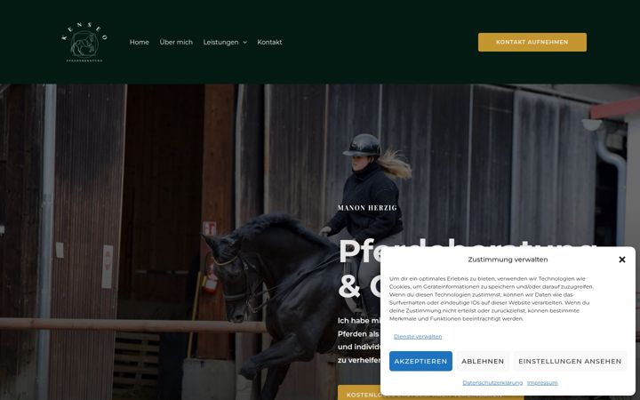 Screenshot of kenseo-pferdeberatung.de