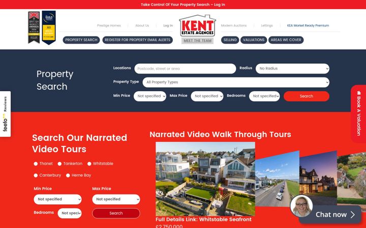 Screenshot of kent-estate-agencies.co.uk