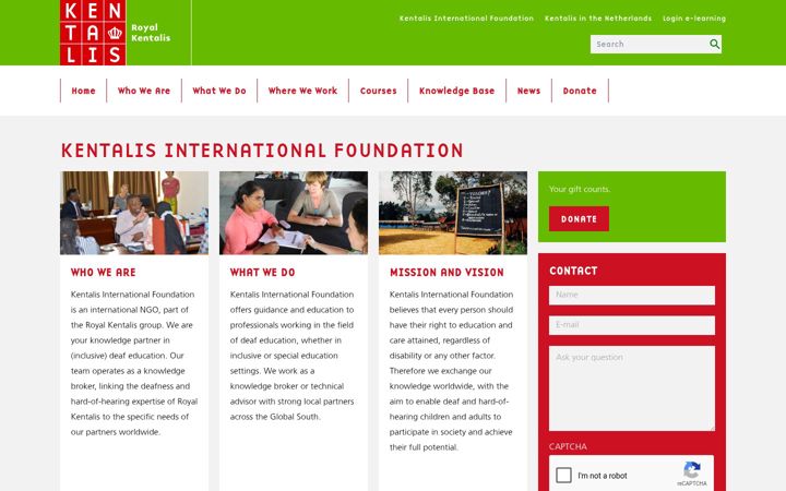 Screenshot of kentalis.com