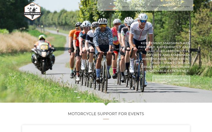 Screenshot of kenteventmarshals.org.uk