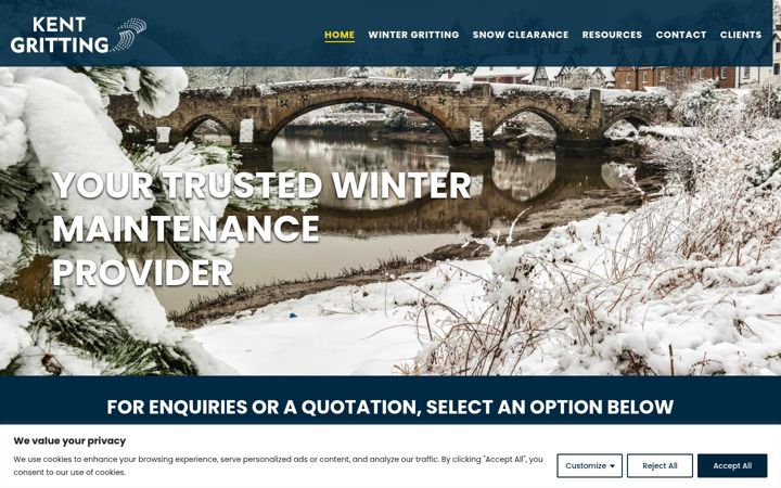 Screenshot of kentgritting.co.uk