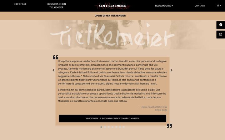 Screenshot of kentielkemeier.com