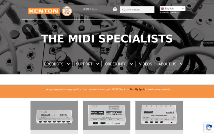 Screenshot of kentonuk.com