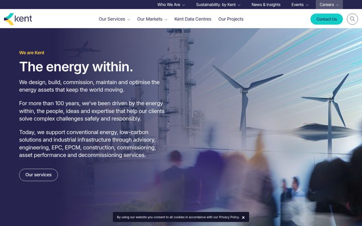 Screenshot von kentplc.com