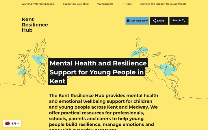 Screenshot of kentresiliencehub.org.uk