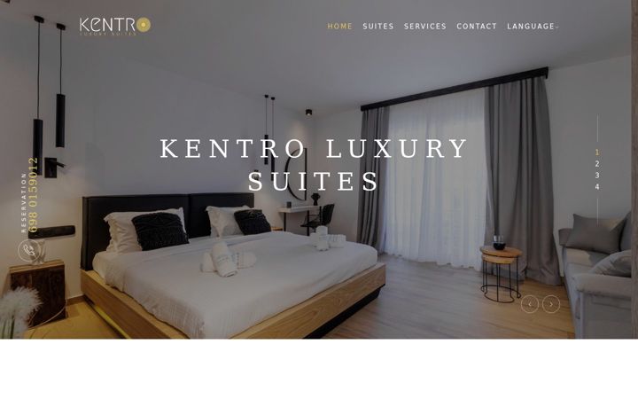 Screenshot of kentroluxurysuites.gr