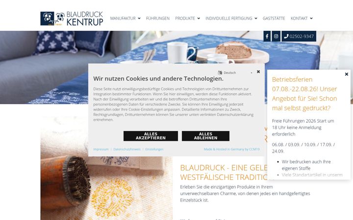 Screenshot of kentrup.eu