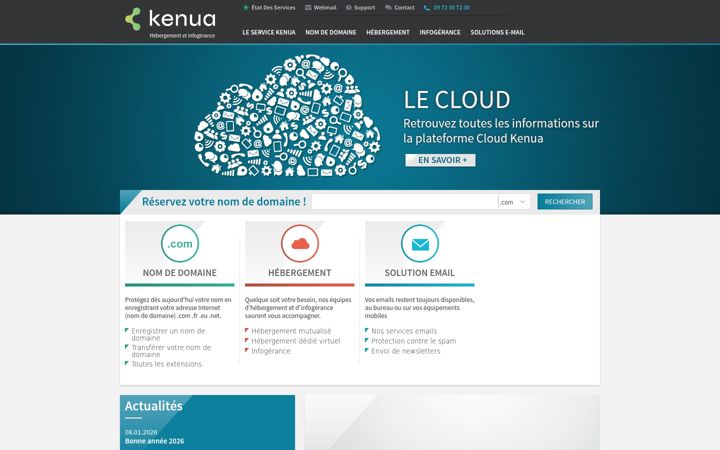 Screenshot of kenua.net