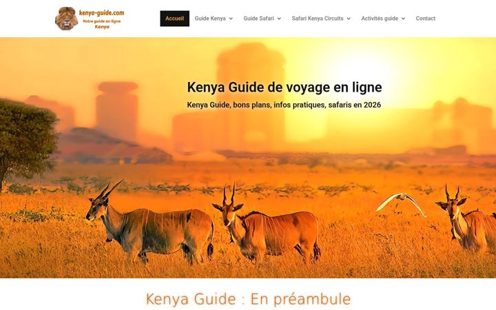 Screenshot of kenya-guide.com