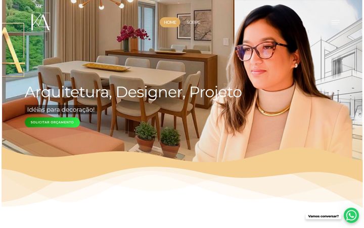 Screenshot of kenyadesignerdeinteriores.com.br