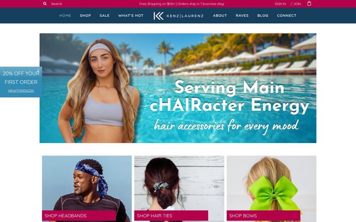 Screenshot of kenzlaurenz.com