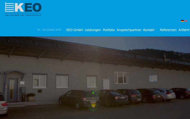 Screenshot of keo-gmbh.de