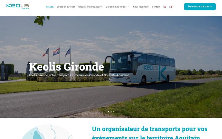 Screenshot of keolis-gironde.com