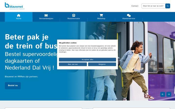 Screenshot of keolisblauwnet.nl