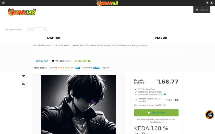 Screenshot of keonhacai888.org