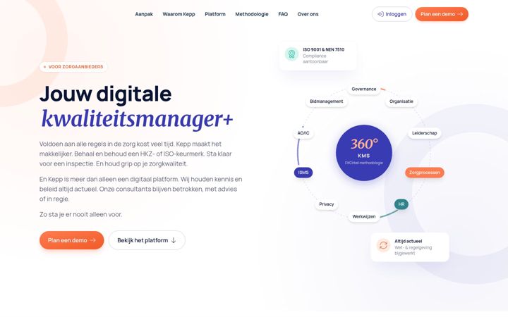 Screenshot of kepp.nl
