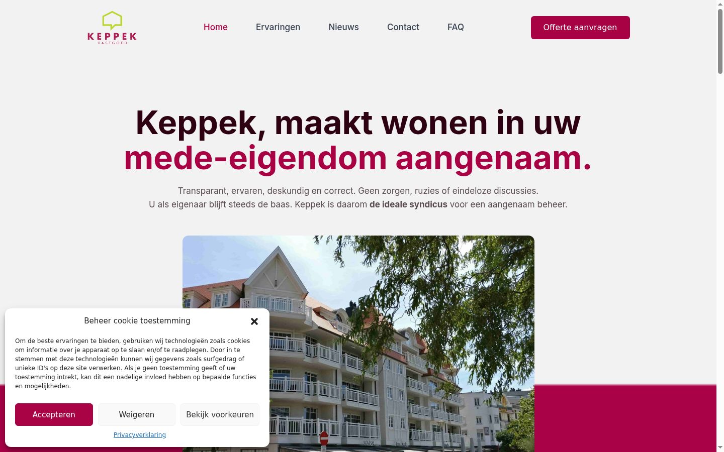 Screenshot tal-banner tal-kunsens muri qabel kwalunkwe interazzjoni