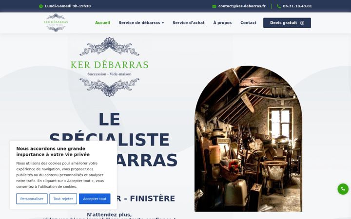 Screenshot of ker-debarras.fr