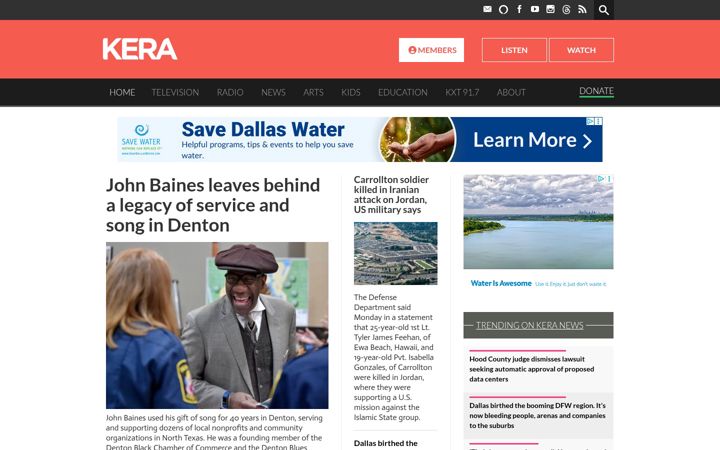 Screenshot of kera.org