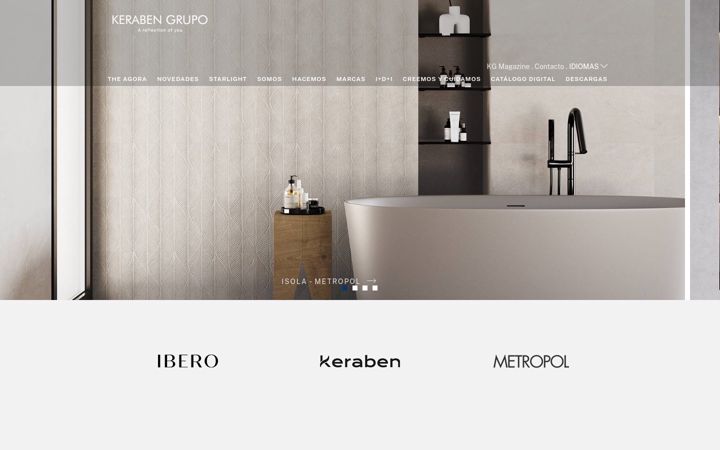 Screenshot of kerabengrupo.com